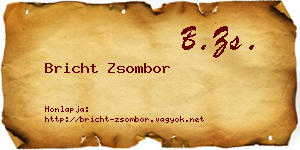 Bricht Zsombor névjegykártya
